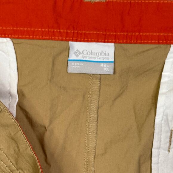 Columbia Men's Washed Out 10" Cotton Shorts, Crouton dark tan, 42W - Picture 5 of 5